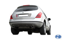 Fox Sportuitlaat Nissan Murano Z50 achterdemper, rechter/linker uitlaat - 140x90 type 32 rechts/links