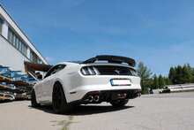 Fox Sportuitlaat Ford Mustang VI Coup&eacute; &amp; Cabriolet - Achterdemper voor 4/6/8-cilinders, rechts/links, zonder uitlaatkleppen - 2x100 Type 25, rechts/links - past op de bumperverlenging 52889573 van Velocity