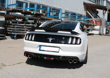 Fox Sportuitlaat Ford Mustang VI Coup&eacute; &amp; Cabriolet - Achterdemper voor 4/6/8-cilinders, rechts/links, zonder uitlaatkleppen - 2x100 Type 25, rechts/links - past op de bumperverlenging 52889573 van Velocity