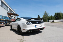 Fox Sportuitlaat Ford Mustang VI Coup&eacute; &amp; Cabriolet - Achterdemper voor 4/6/8-cilinders, rechts/links, zonder uitlaatkleppen - 2x100 Type 25, rechts/links - past op de bumperverlenging 52889573 van Velocity