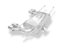Fox Sportuitlaat Mazda MX5 - ND Achterdemper dwarsuitgang rechts/links - 2x70 Type 16 rechts/links