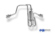 Fox Sportuitlaat Nissan Navara D40 - 2.5l dCi Achterdemper zijpijp, uitgang rechts en links op het voertuig - 2x90 Type 16 rechts/links