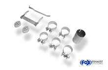 Fox Sportuitlaat Skoda Octavia Type 1Z RS incl. facelift achterdemper rechts/links - 2x76 Type 16 rechts/links