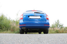 Fox Sportuitlaat Skoda Octavia Type 1Z RS incl. facelift achterdemper, enkelzijdig - 2x80 Type 17