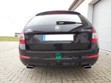 Fox Sportuitlaat Skoda Octavia 5E achterdemper rechts/links - 145x65 type 59 rechts/links