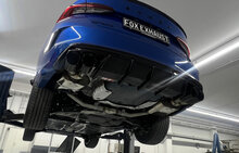 Fox Sportuitlaat Skoda Octavia NX RS achterdemper rechts/links - 2x100 type 25 rechts/links zwart - Geschikt voor Rieger bumper RIE00088254 of RIE00088255