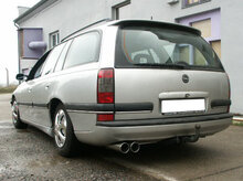 Fox Sportuitlaat Opel Omega B Caravan achterdemper - 2x90 Type 13