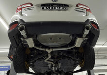 Fox Sportuitlaat Subaru Outback BS achterdemper rechts/links en voordemper - uitlaatpijpen 1x100 type 25 rechts/links