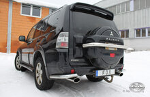 Fox Sportuitlaat Mitsubishi Pajero IV - V80 Half uitlaatsysteem vanaf katalysator, rechter/linker uitgang - 140x90 T32 rechts/links