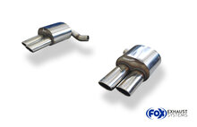 Fox Sportuitlaat Porsche Panamera 4.8L achterdemper rechts/links - 2x115x85 Type 44 rechts/links