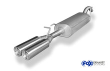 Fox Sportuitlaat VW Passat 35i - geproduceerd vanaf oktober 1993 - Achterdemper - 2x80 Type 13