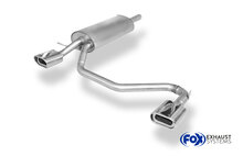 Fox Sportuitlaat VW Passat 3B/3BG Achterdemper, rechter/linker uitlaat - 135x80 Type 53 rechts/links