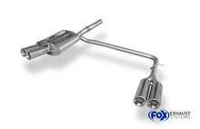 Fox Sportuitlaat VW Passat 3C/ 3C CC Achterdemper, rechter/linker uitgang - 2x90 Type 13 rechts/links