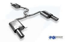 Fox Sportuitlaat VW Passat 3C 4-Motion half uitlaatsysteem vanaf de katalysator, bestaande uit rechter/linker achterdemper en voordemper - uitlaatpijpen 1x100 type 17 rechts/links
