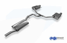 Fox Sportuitlaat VW Passat 3C 4-Motion half uitlaatsysteem vanaf de katalysator, bestaande uit rechter/linker achterdemper en voordemper - uitlaatpijpen 1x100 type 17 rechts/links
