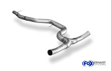 Fox Sportuitlaat Vervangingspijp middendemper voor VW Passat 3C 4-Motion - 3.2l + 3.6l inclusief Y-adapter