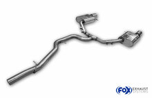 Fox Sportuitlaat VW Passat 3C 4-Motion achterdemper rechts/links en middendemper vervangingspijp - 1x100 Type 16 rechts/links