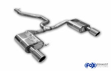 Fox Sportuitlaat VW Passat 3C 4-Motion achterdemper rechts/links en middendemper vervangingspijp - 1x100 Type 16 rechts/links