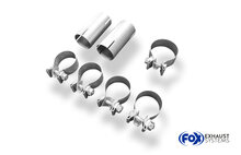 Fox Sportuitlaat VW Passat 3C 4-Motion - 3.2l Achterdemper rechts/links - 1x100 Type 16 rechts/links