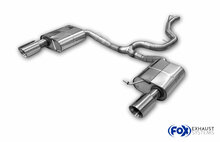 Fox Sportuitlaat VW Passat 3C 4-Motion achterdemper rechts/links en middendemper vervangingspijp - 1x100 Type 25 rechts/links