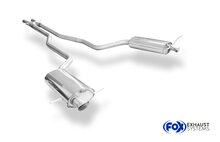 Fox Sportuitlaat VW Phaeton - 3D-achterdemper rechts/links met X-pijp - uitlaatpijpen sluiten aan op de originele uitlaatpijpen