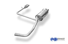 Fox Sportuitlaat VW Polo 6N achterdemper, rechter/linker uitlaat - 2x70 Type 13 rechts/links