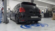 Fox Sportuitlaat VW Polo 6R achterdemper - 2x90 Type 25, geschikt voor de originele VW Polo 6R GTI bumper