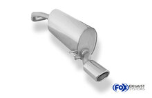 Fox Sportuitlaat VW Polo 6R achterdemper - 88x74 Type 32