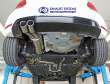 Fox Sportuitlaat VW Polo 6R - WRC-achterdemper 63,5 mm - 2x90 Type 16