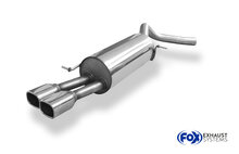 Fox Sportuitlaat VW Polo 6R - WRC-achterdemper 63,5 mm - 2x88x79 Type 70