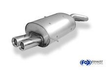 Fox Sportuitlaat Achterdemper voor Chrysler PT Cruiser Sedan &amp; Convertible - 2x76 Type 13