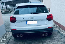 Fox Sportuitlaat Audi Q2 achterdemper, rechter/linker uitlaat, met voordemper - 2x115x85 type 32 rechts/links