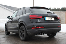 Fox Sportuitlaat Audi Q3 quattro - Benzine einddemper - 2x80 Type 12