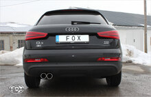 Fox Sportuitlaat Audi Q3 quattro - Benzine einddemper - 2x80 Type 12