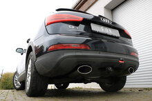 Fox Sportuitlaat Audi Q3 quattro benzine achterdemper, rechter/linker uitlaat - 160x90 type 38 rechts/links