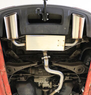 Fox Sportuitlaat Audi Q3 quattro benzine achterdemper, rechter/linker uitlaat - 160x90 type 38 rechts/links