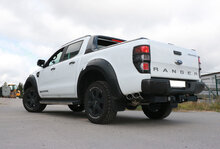 Fox Sportuitlaat Ford Ranger vanaf 10/2016 4x4 - Dubbele cabine + Wildtrak Achterdemper zij-uitlaat, uitgang aan de linkerkant van het voertuig achter het achterwiel - 2x115x85 Type 38