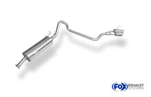 Fox Sportuitlaat Ford Ranger 2011-08/2016 - 4x4 - Dubbele cabine, uitlaatdemper aan de linkerkant van het voertuig achter het achterwiel - 2x115x85 Type 38
