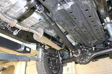 Fox Sportuitlaat Ford Ranger 4x4 - Dubbele cabine + Wildtrak Achterdemper Zijuitlaat, Uitgang aan de rechterkant van het voertuig achter het achterwiel - 2x115x85 Type 38