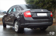 Fox Sportuitlaat Skoda Rapid Limousine Achterdemper - 2x76 Type 18