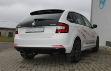 Fox Sportuitlaat Skoda Rapid Spaceback einddemper - 150x70 Type 52