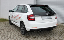 Fox Sportuitlaat Skoda Rapid Spaceback einddemper - 150x70 Type 52