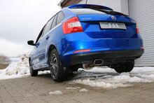 Fox Sportuitlaat Skoda Rapid Spaceback einddemper - 150x70 Type 52