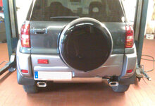 Fox Sportuitlaat Toyota RAV4 II - 3-deurs achterdemper, uitlaat rechts/links - 135x80 type 53 rechts/links