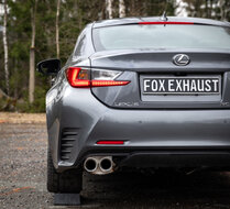 Fox Sportuitlaat Lexus RC200T achterdemper rechts/links - 2x90 type 25 rechts/links