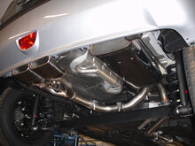Fox Sportuitlaat Kia Rio II achterdemper, centrale uitlaat - 2x130x50 Type 52