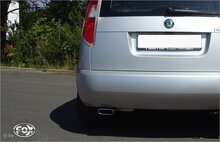 Fox Sportuitlaat Skoda Roomster 5J einddemper - 130x50 Type 52