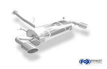 Fox Sportuitlaat Mazda RX8 achterdemper, dwarsuitgang rechts/links - 115x85 type 38 rechts/links