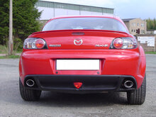 Fox Sportuitlaat Mazda RX8 achterdemper, dwarsuitgang rechts/links - 115x85 type 38 rechts/links