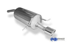 Fox Sportuitlaat Dacia Sandero achterdemper - 1x90 type 17